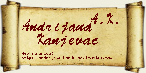Andrijana Kanjevac vizit kartica